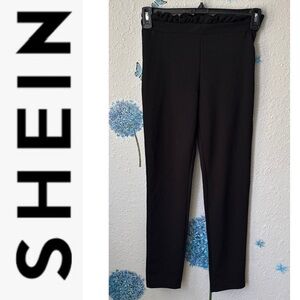 SHEIN Elegant Black Skinny Pants